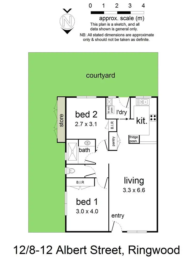 Floorplan of Homely unit listing, 12/8-12 Albert Street, Ringwood VIC 3134