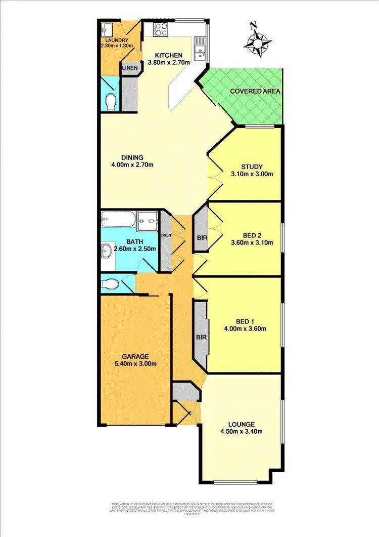 Floorplan of Homely semi-detached listing, 32 Florence Street, Cardiff NSW 2285
