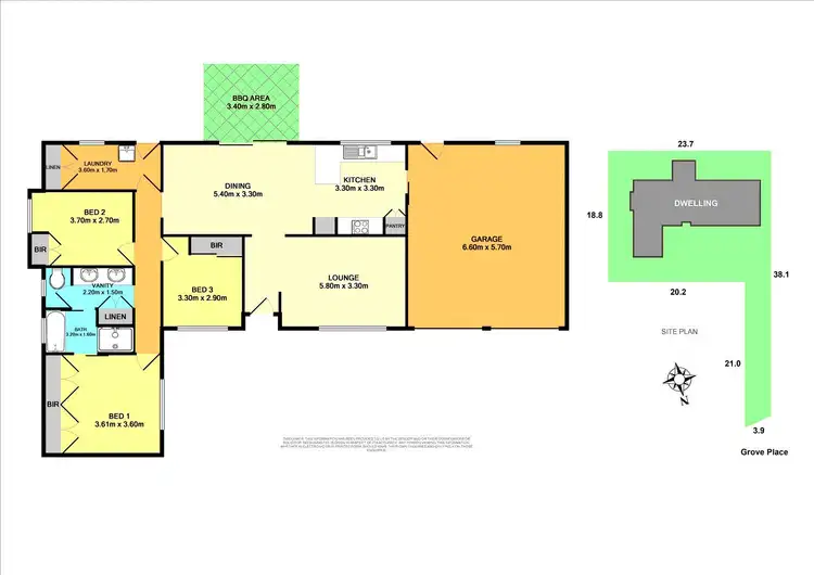 Floorplan of Homely house listing, 14 Grove Place, Cameron Park NSW 2285