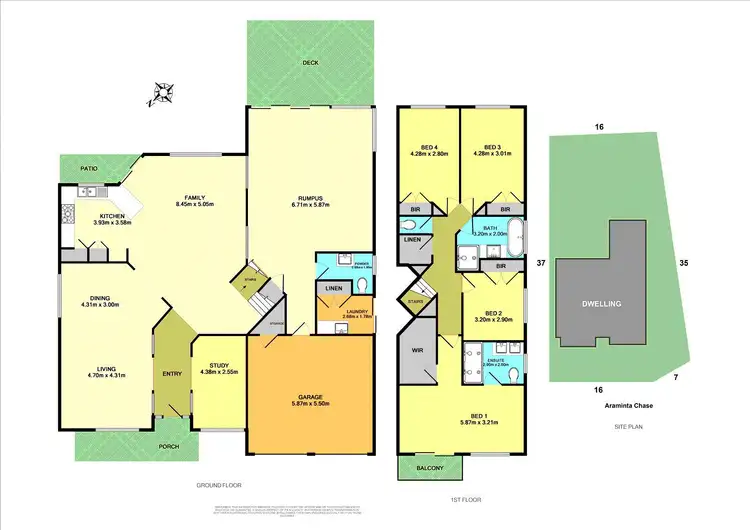 Floorplan of Homely house listing, 87 Araminta Chase, Cameron Park NSW 2285