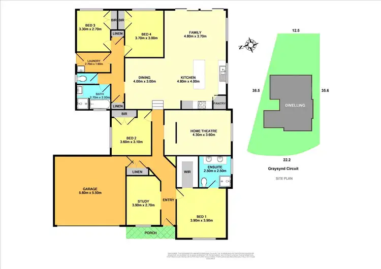 Floorplan of Homely house listing, 21 Graysynd Circuit, Cameron Park NSW 2285