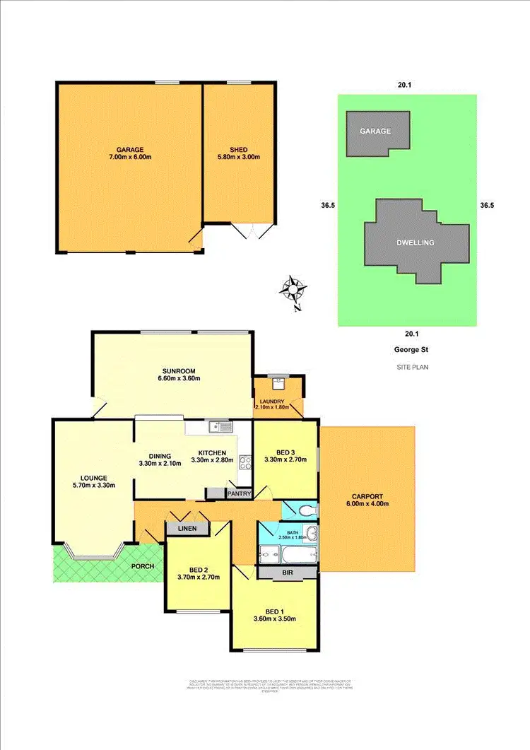 Floorplan of Homely house listing, 12 George Street, Barnsley NSW 2278
