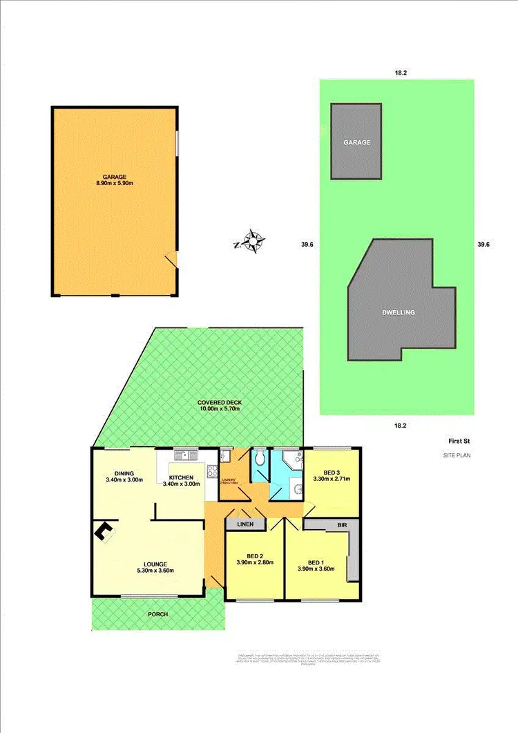 Floorplan of Homely house listing, 34 First Street, Cardiff South NSW 2285