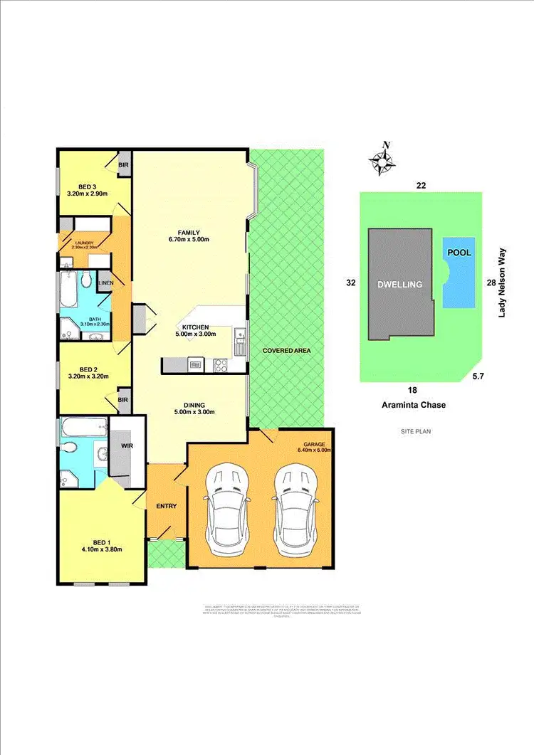 Floorplan of Homely house listing, 9 Araminta Chase, Cameron Park NSW 2285