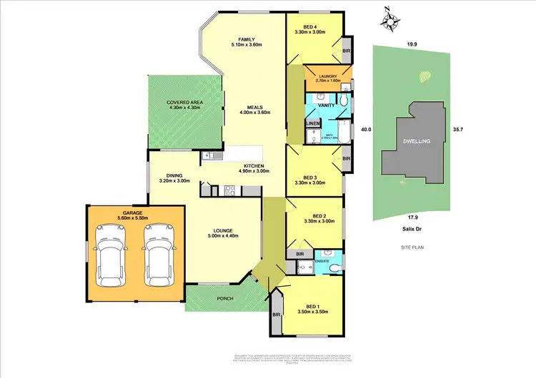 Floorplan of Homely house listing, 3 Salix Drive, Edgeworth NSW 2285