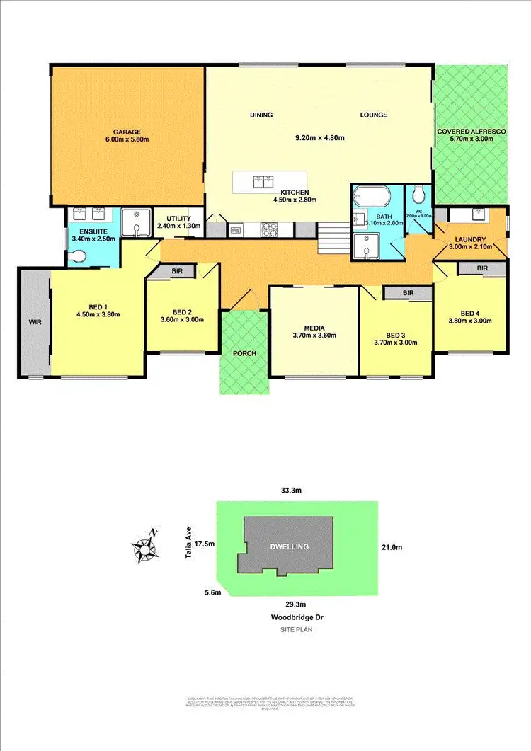 Floorplan of Homely house listing, 22 Woodbridge Drive, Cameron Park NSW 2285