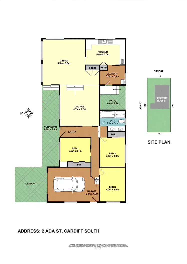 Floorplan of Homely house listing, 2 Ada Street, Cardiff South NSW 2285