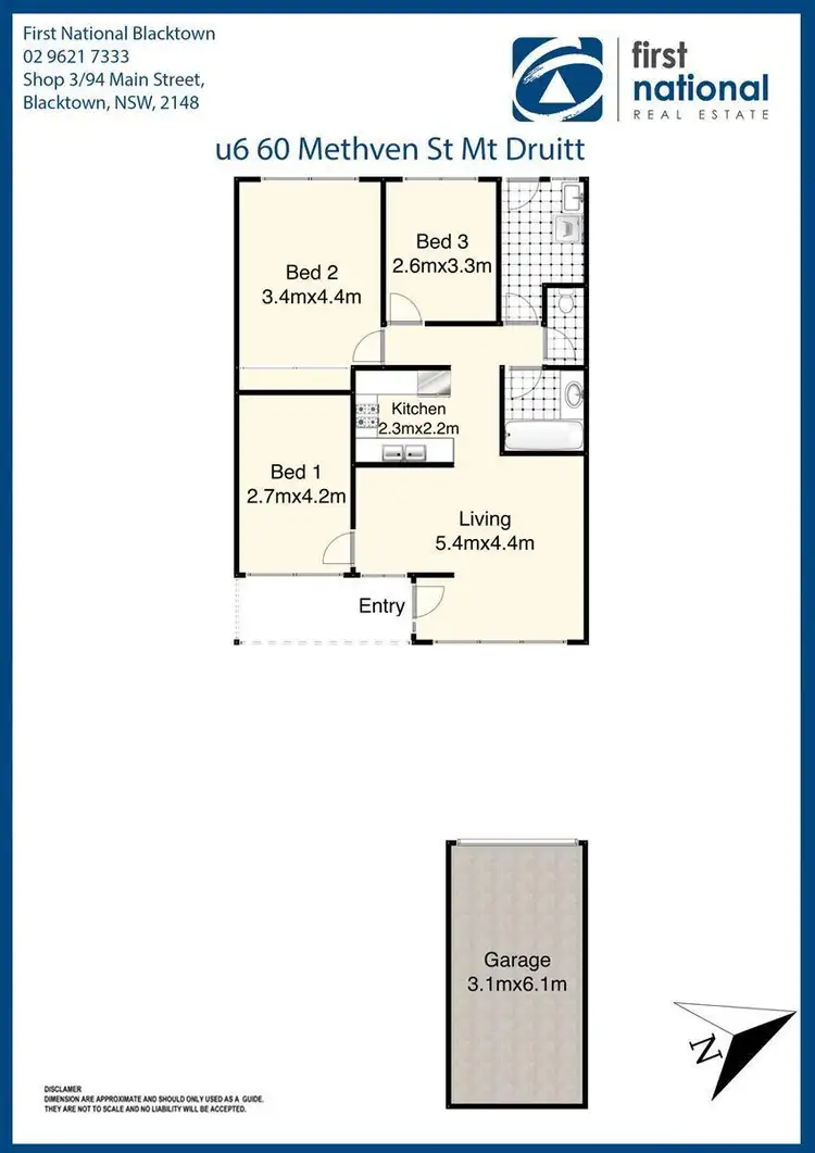Floorplan of Homely villa listing, 6/60 Methven Street, Mount Druitt NSW 2770