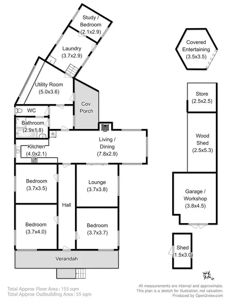 Floorplan of Homely house listing, 7585 Channel Highway, Cygnet TAS 7112
