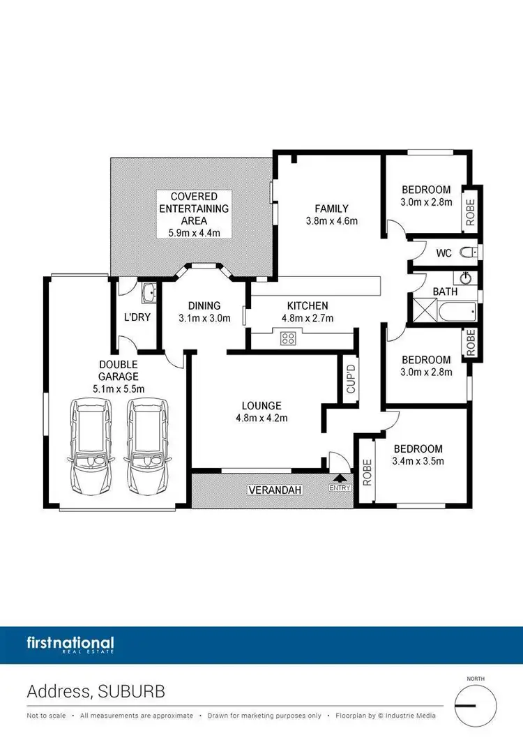 Floorplan of Homely house listing, 3 Priscilla Place, Quakers Hill NSW 2763