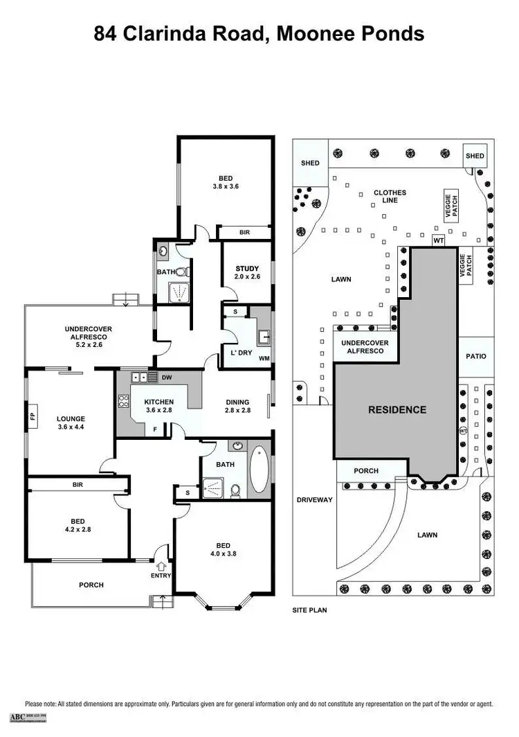 Floorplan of Homely house listing, 84 Clarinda Road, Moonee Ponds VIC 3039