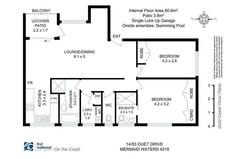 Floorplan of Homely apartment listing, 14/53 Duet Drive, Mermaid Waters QLD 4218