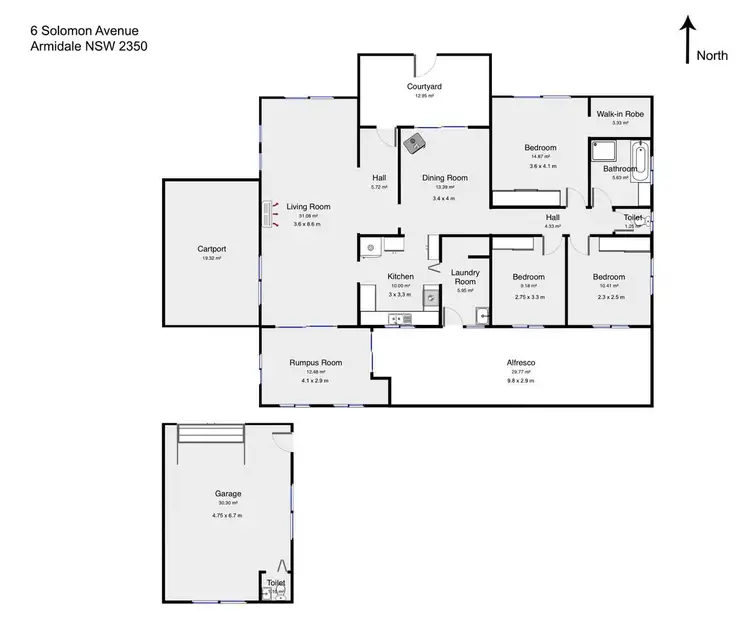 Floorplan of Homely house listing, 6 Solomon Avenue, Armidale NSW 2350