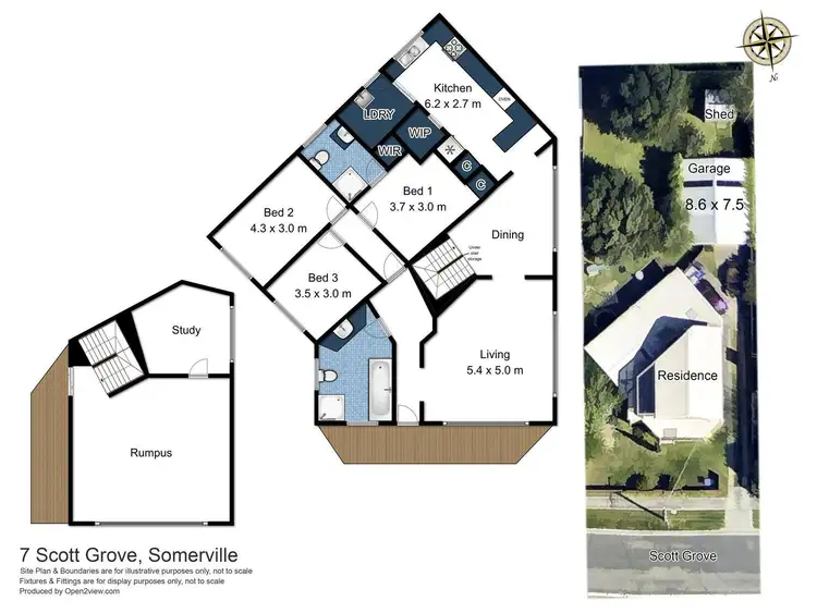 Floorplan of Homely house listing, 7 Scott Grove, Somerville VIC 3912