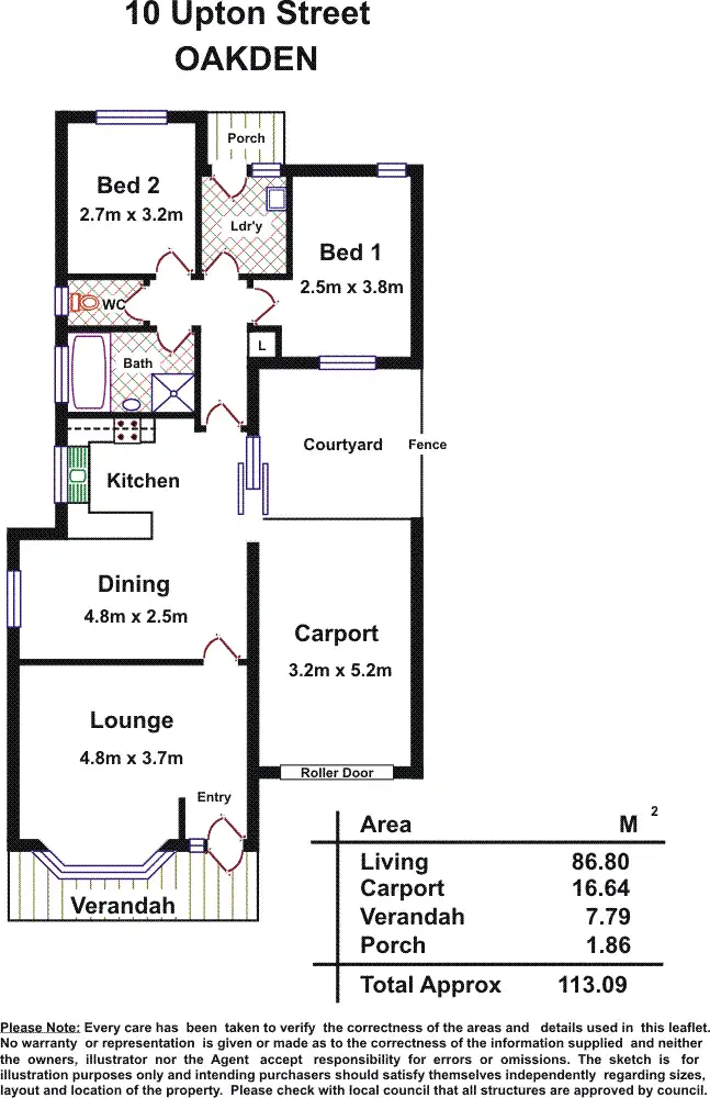 Floorplan of Homely house listing, 10 Upton Street, Oakden SA 5086