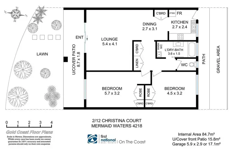 Floorplan of Homely apartment listing, 2/12 Christina Court, Mermaid Waters QLD 4218