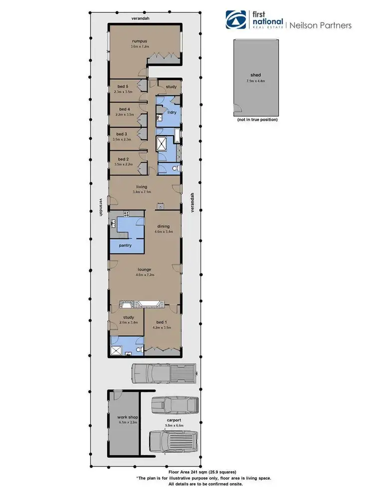 Floorplan of Homely house listing, 3-7 Rowallan Avenue, Harkaway VIC 3806