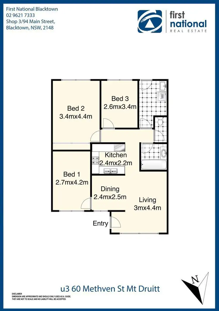 Floorplan of Homely villa listing, 3/60 Methven Street, Mount Druitt NSW 2770