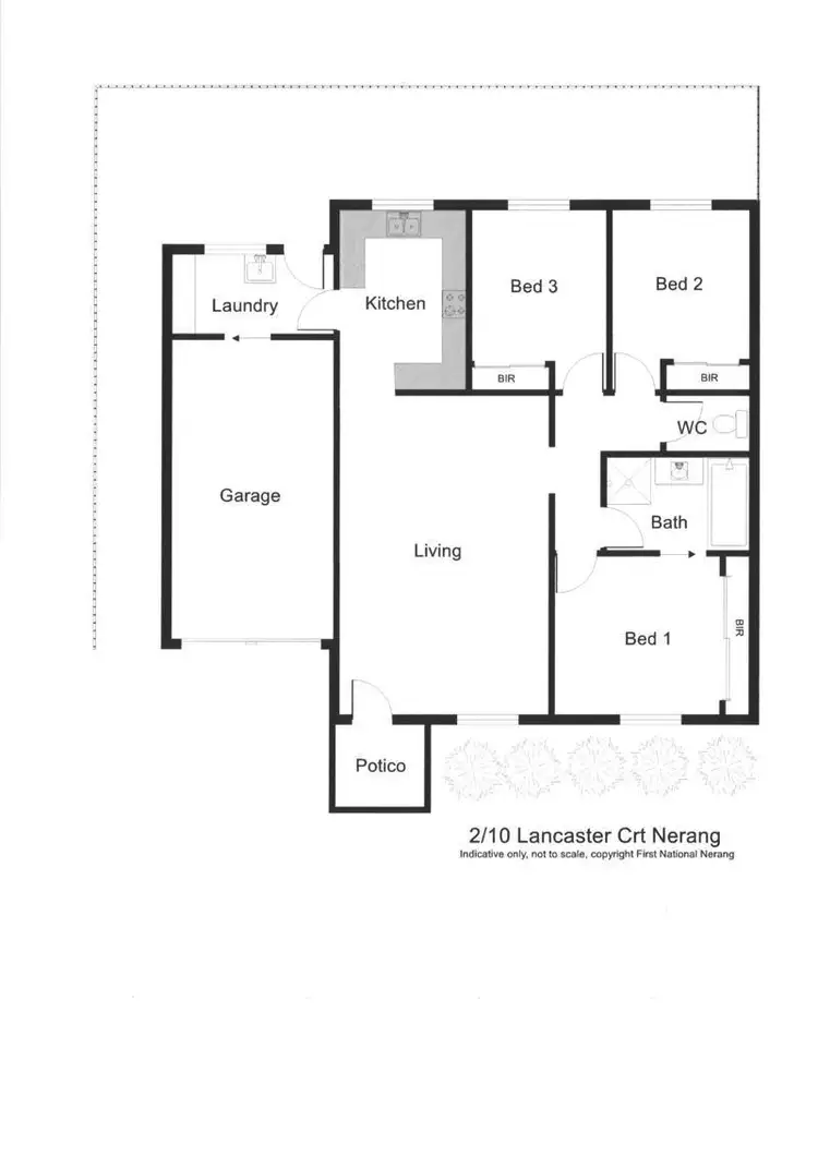 Floorplan of Homely unit listing, 2/10 Lancaster Court, Nerang QLD 4211