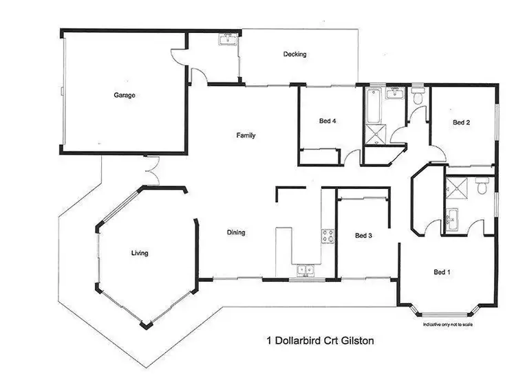 Floorplan of Homely land listing, 1 Dollar Bird Court, Gilston QLD 4211
