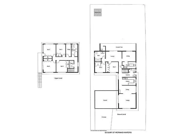 Floorplan of Homely house listing, 55 Surf Street, Mermaid Waters QLD 4218