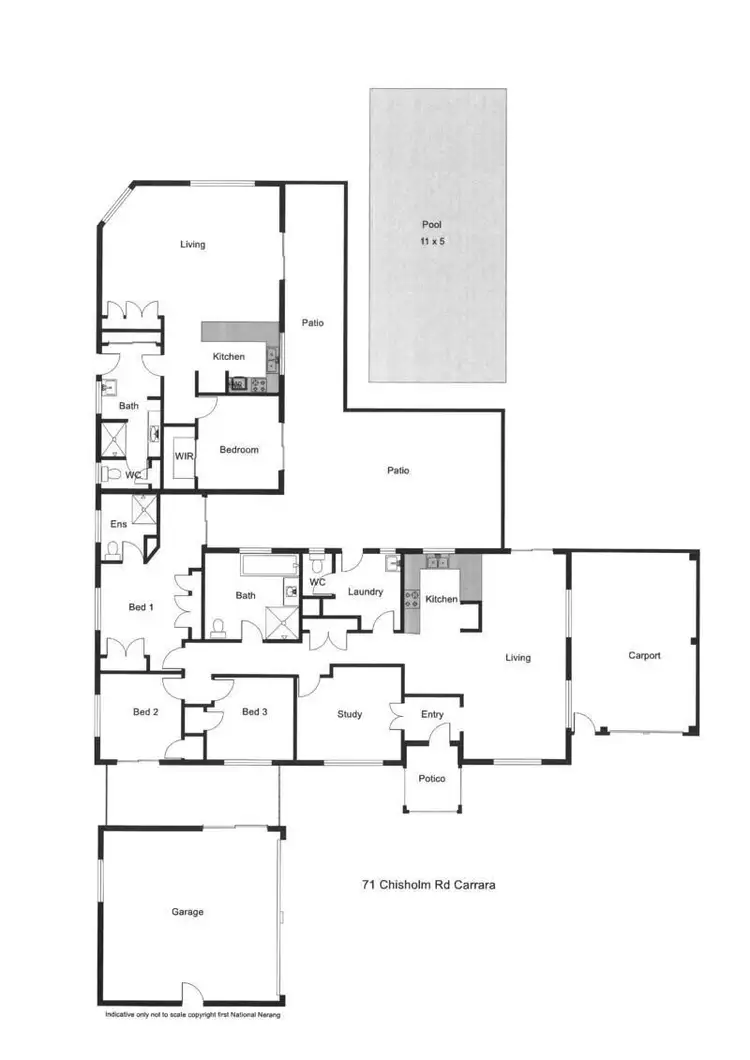 Floorplan of Homely house listing, 71 Chisholm Road, Carrara QLD 4211