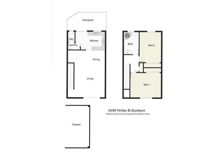 Floorplan of Homely unit listing, 42/60 Whitby Street, Southport QLD 4215