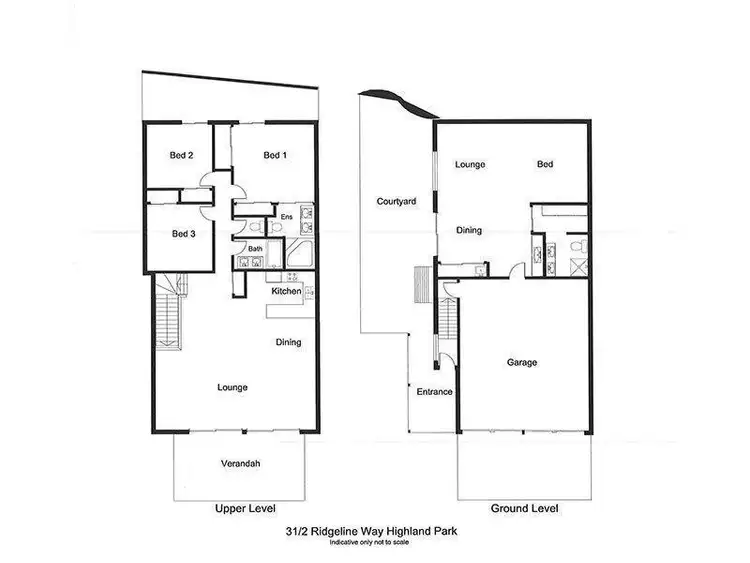 Floorplan of Homely townhouse listing, 31/2 Ridgeline Way, Highland Park QLD 4211