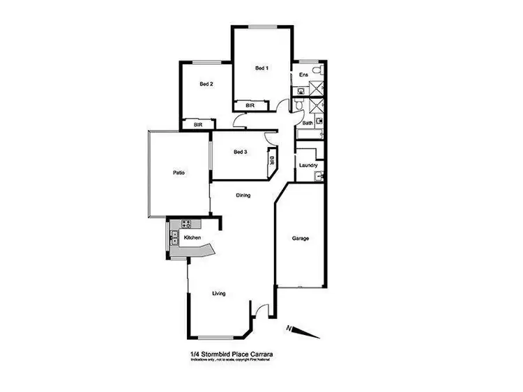 Floorplan of Homely house listing, 1/4 Stormbird Place, Carrara QLD 4211