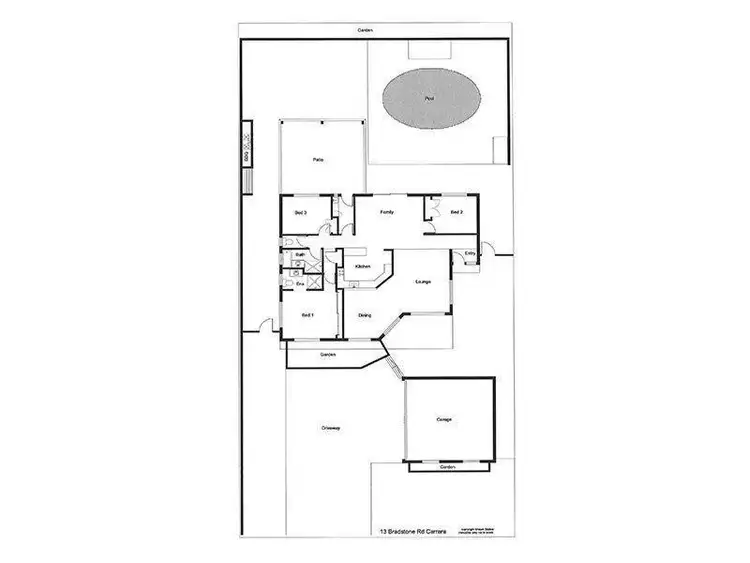 Floorplan of Homely house listing, 13 Bradstone Road, Carrara QLD 4211