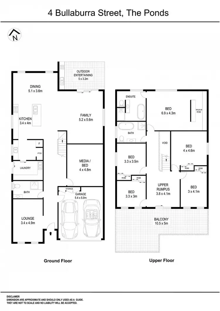 Floorplan of Homely house listing, 4 Bullaburra Street, The Ponds NSW 2769
