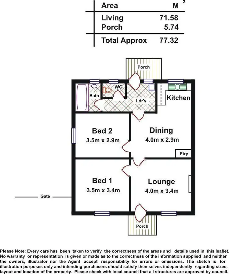 Floorplan of Homely house listing, 34 Northampton Crescent, Elizabeth East SA 5112