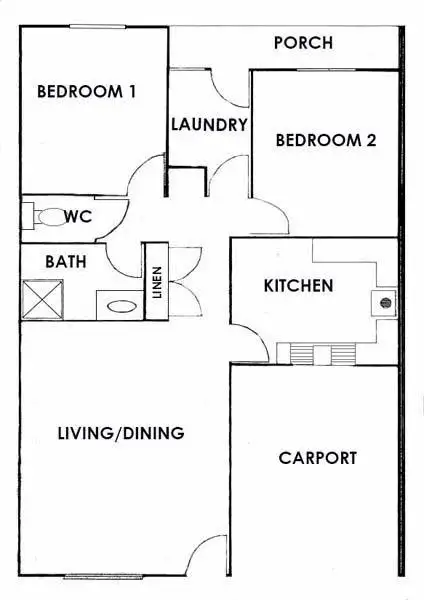Floorplan of Homely unit listing, 72B Guy Street, Broome WA 6725
