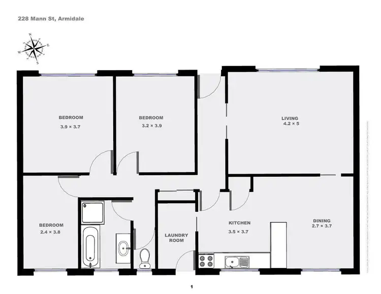 Floorplan of Homely house listing, 228 Mann Street, Armidale NSW 2350