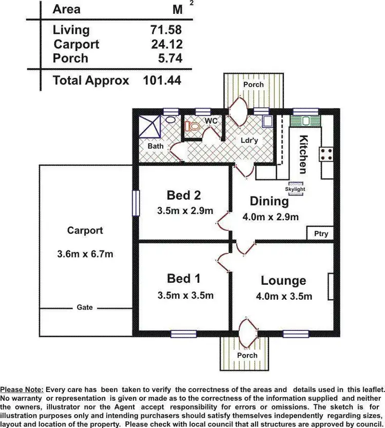 Floorplan of Homely house listing, 21 Casterley Road, Elizabeth North SA 5113