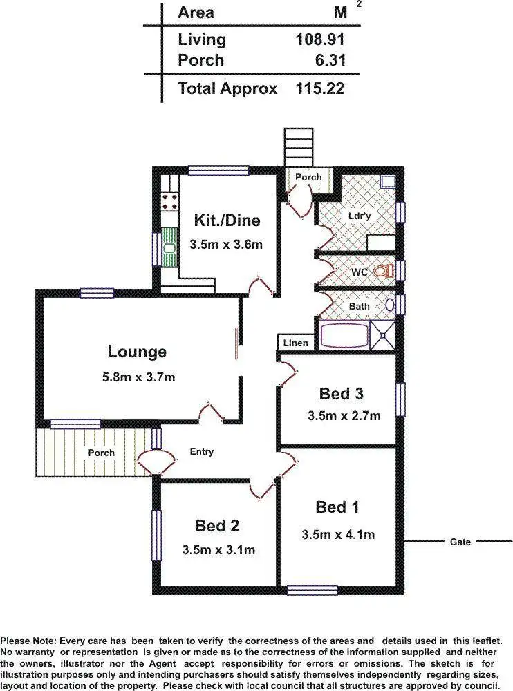 Floorplan of Homely house listing, 16 Balch Street, Elizabeth East SA 5112