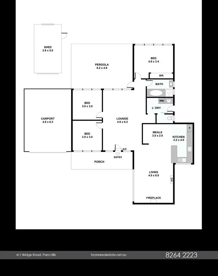 Floorplan of Homely house listing, 447 Bridge Road, Para Hills SA 5096