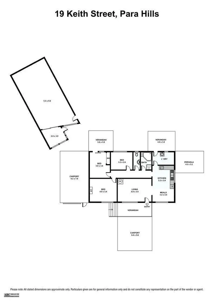 Floorplan of Homely house listing, 19 Keith Street, Para Hills SA 5096