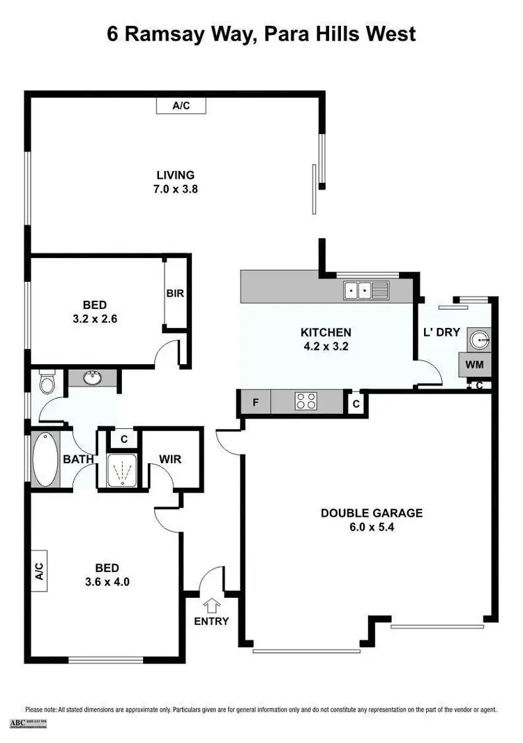 Floorplan of Homely house listing, 6 Ramsay Way, Para Hills West SA 5096