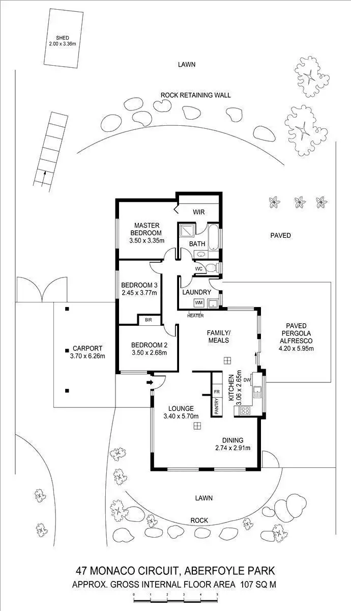 Floorplan of Homely house listing, 47 Monaco Circuit, Aberfoyle Park SA 5159