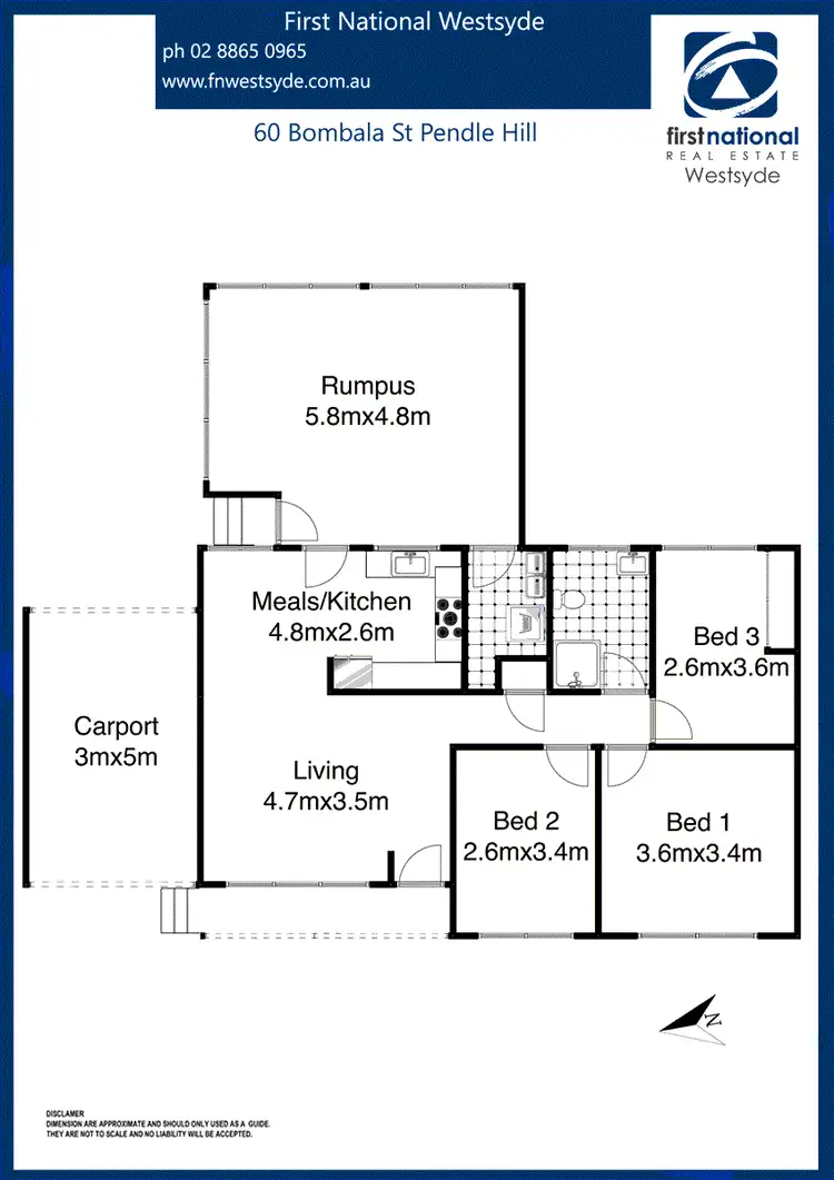 Floorplan of Homely house listing, 60 Bombala Street, Pendle Hill NSW 2145