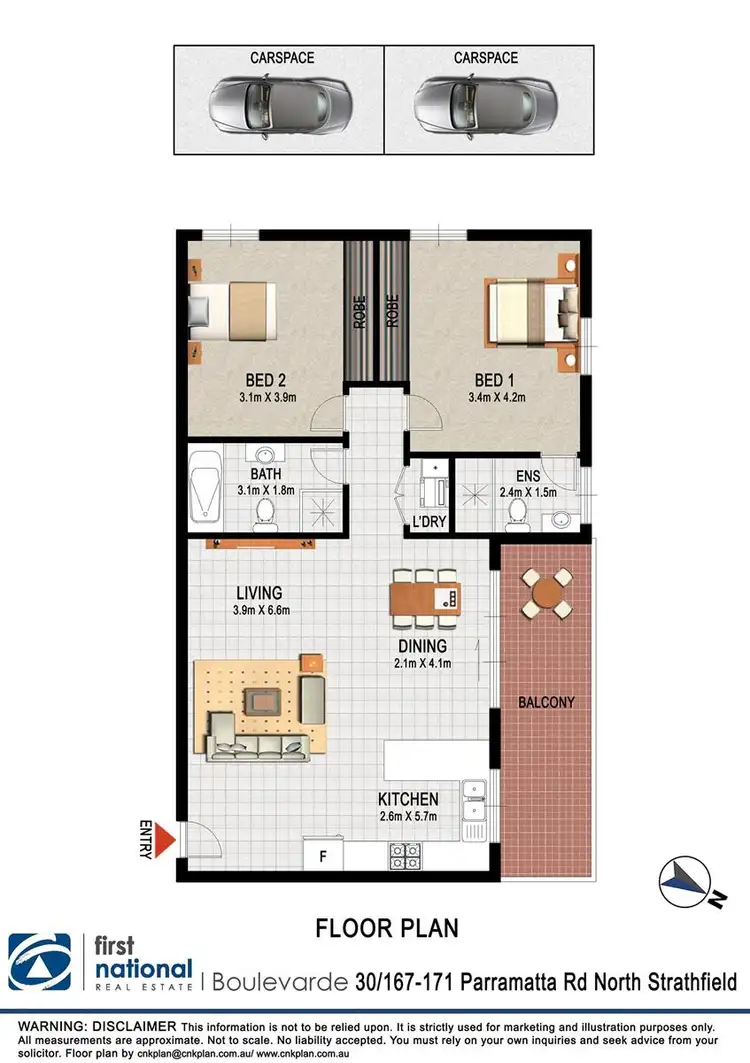 Floorplan of Homely apartment listing, 30/167-171 Parramatta Road, North Strathfield NSW 2137