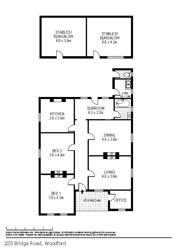 Floorplan of Homely house listing, 233 Bridge Road, Woodford VIC 3281
