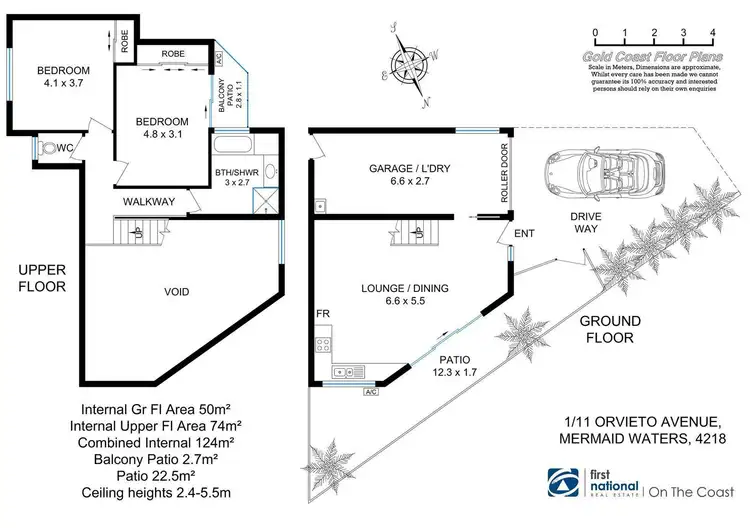 Floorplan of Homely townhouse listing, 1/11 Orvieto Avenue, Mermaid Waters QLD 4218