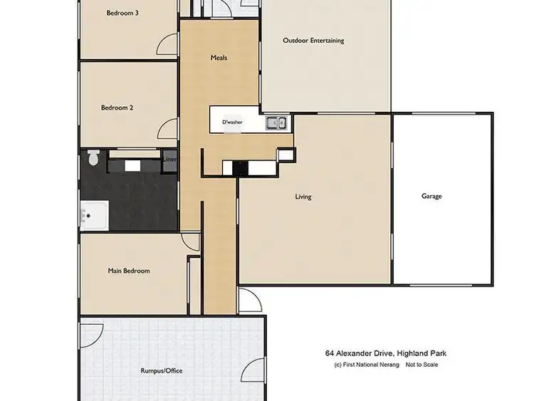 Floorplan of Homely house listing, 64 Alexander Drive, Highland Park QLD 4211