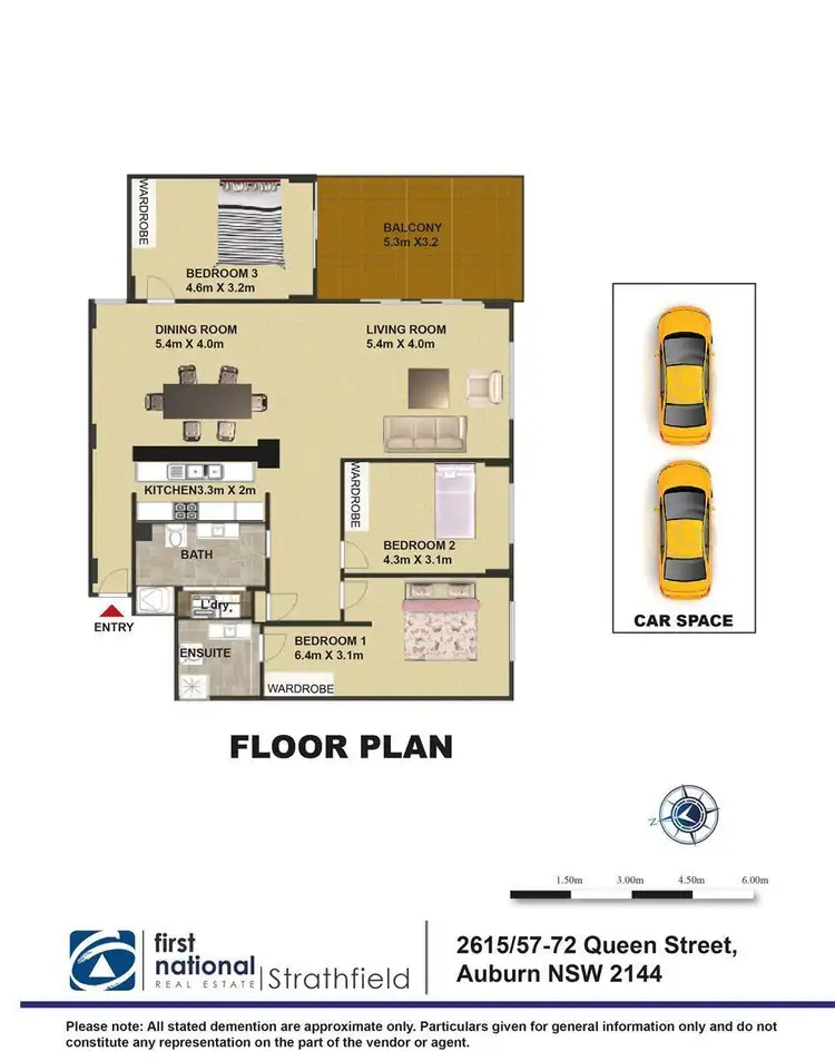 Floorplan of Homely apartment listing, 2615/62-72 Queen Street, Auburn NSW 2144