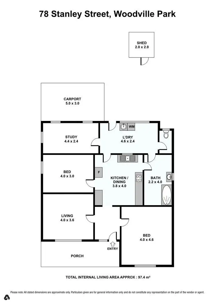 Floorplan of Homely house listing, 78 Stanley Street, Woodville Park SA 5011