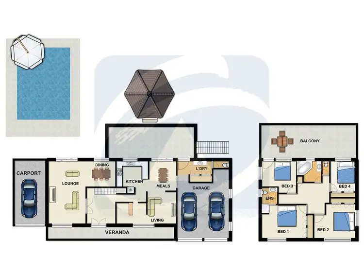 Floorplan of Homely house listing, 3 Athena Grove, Springwood QLD 4127