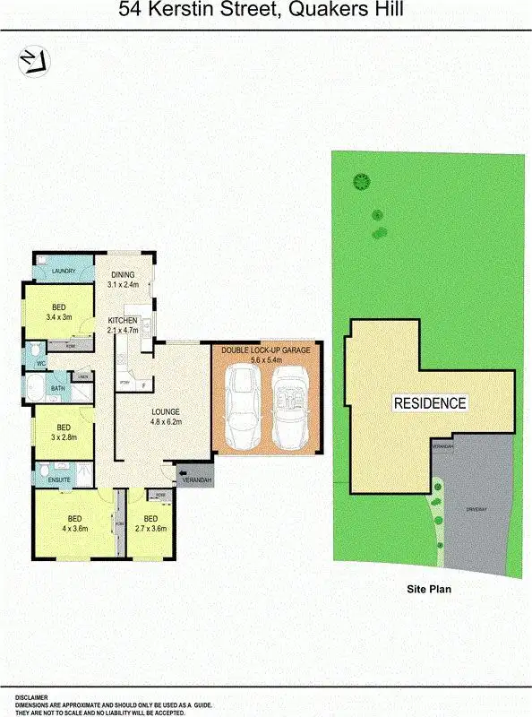 Floorplan of Homely house listing, 54 Kerstin Street, Quakers Hill NSW 2763