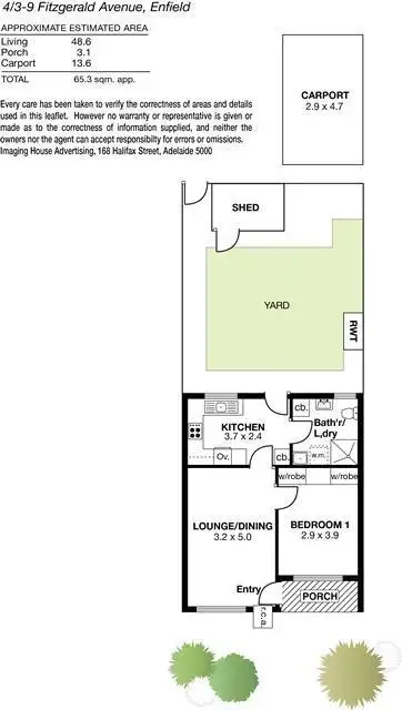 Floorplan of Homely unit listing, 4/3 - 9 Fitzgerald Avenue, Enfield SA 5085